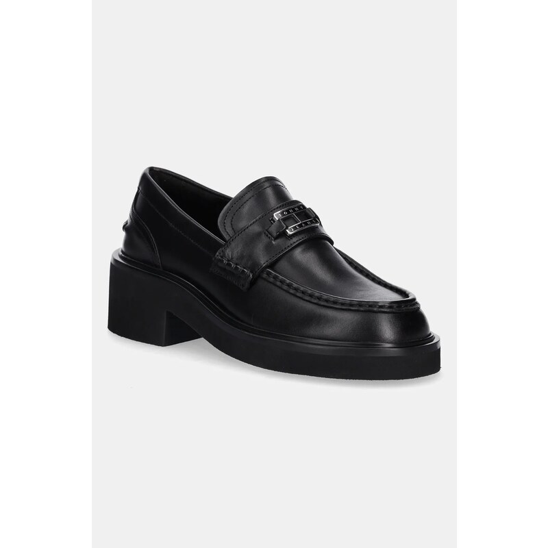 Kožené mokasíny Tommy Jeans TJW CHUNKY HEEL LOAFER 64527770