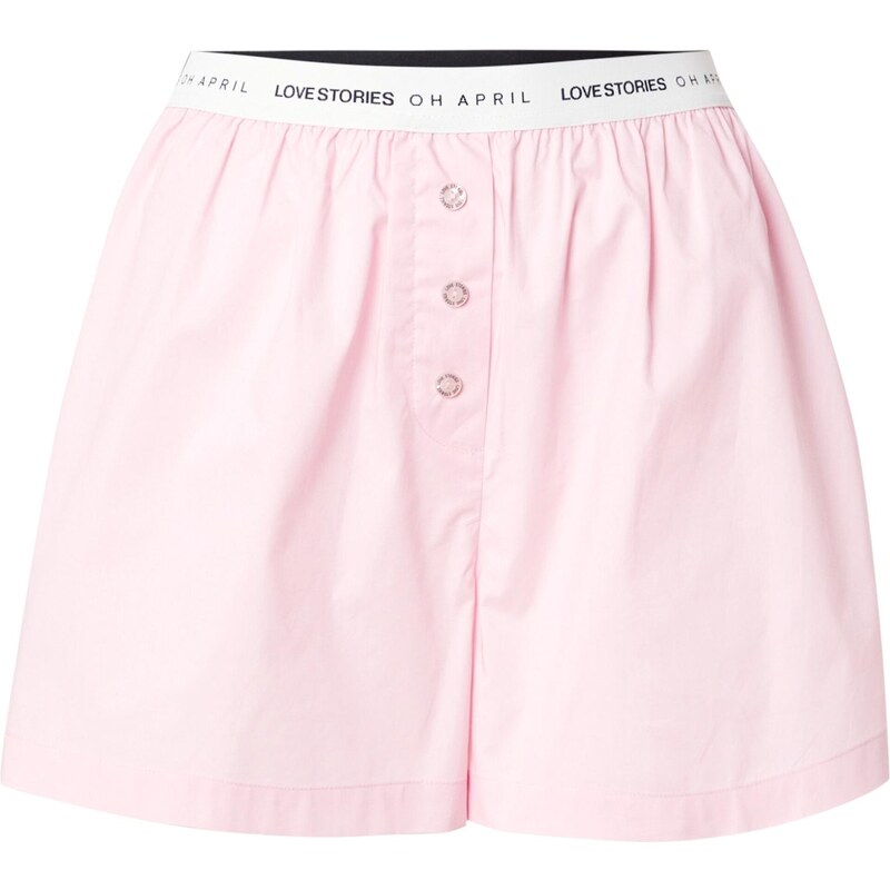 OH APRIL Nohavice OH APRIL x LOVE Stories - James ružová / čierna / 65881606