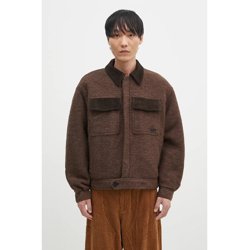 Vlnená bunda Filling Pieces Box Jacket 64521147