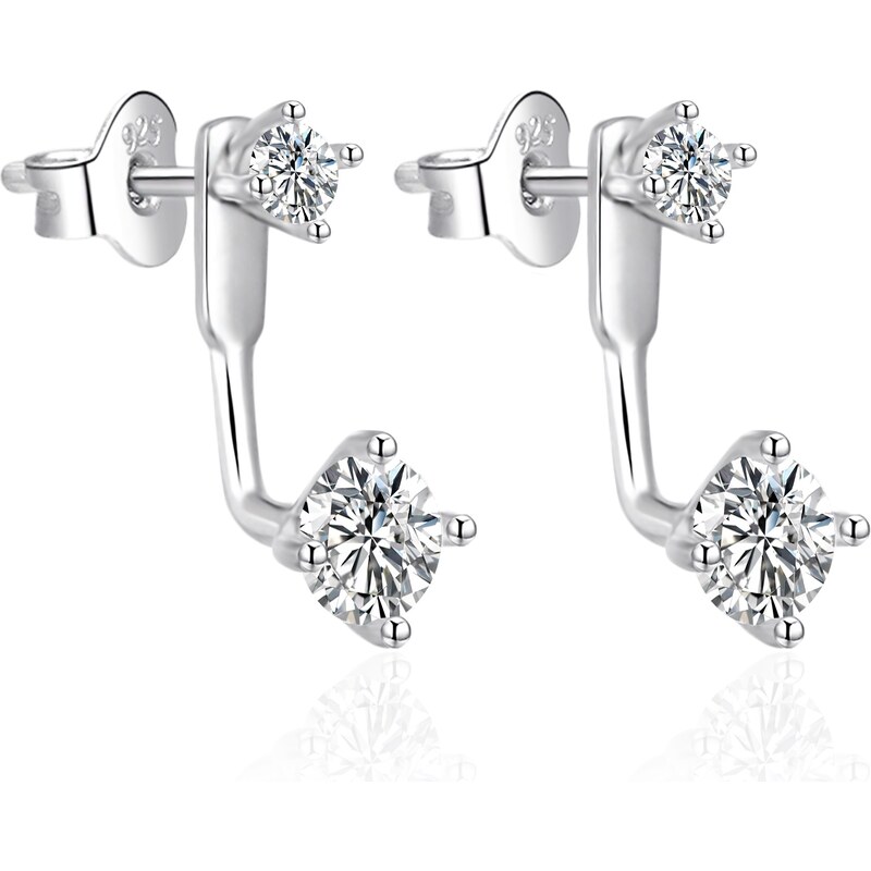 Agato Módne strieborné visiace náušnice AGT-E054PW 66594686