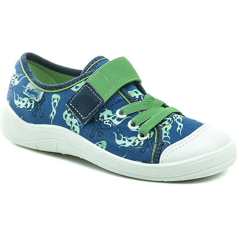 Befado 351y029 modro zelené detské tenisky 64523493