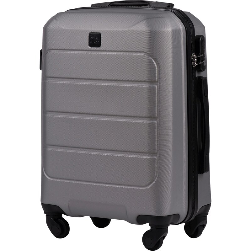 Metalicky sivý kabinový kufr 55x40x20 WINGS GANNET GAN01 GANNET, 64507008
