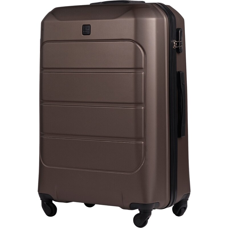 Tmavohnedý veľký cestovný kufor WINGS GANNET GAN01 GANNET, Walizka 64507014