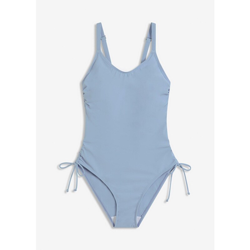 bonprix Jednodielne plavky, sťahovacie, farba fialová 64523843