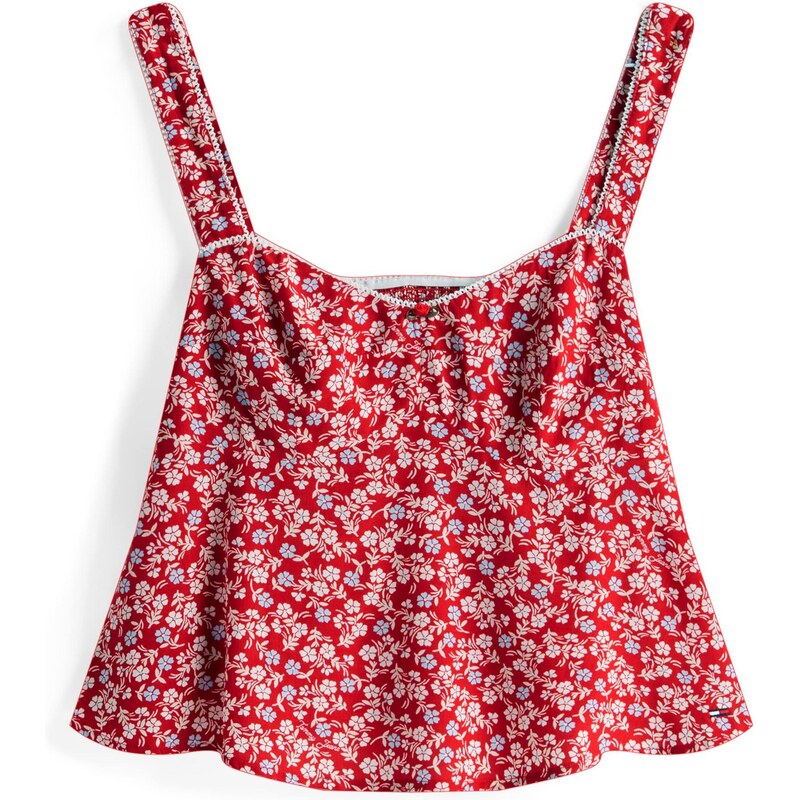 Tommy Jeans Top svetlomodrá / červená / biela 64529006