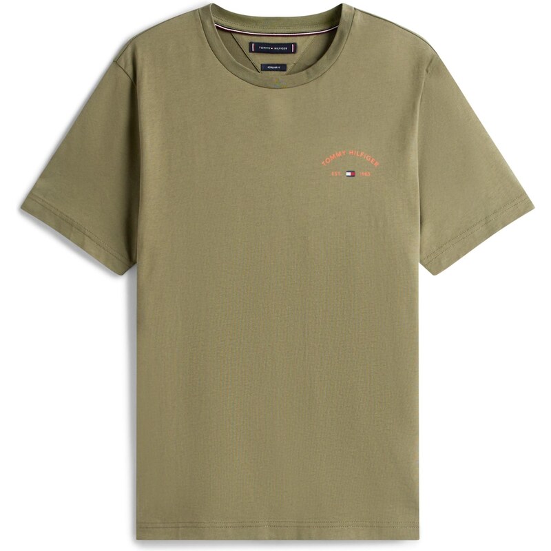 TOMMY HILFIGER Tričko HOTEL námornícka modrá / olivová / svetlozelená 64529009