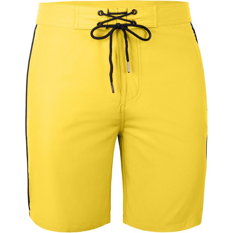 YEAZ Plavecké šortky Davey citrónová / čierna / biela 64563809