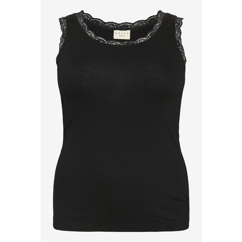 KAFFE CURVE Top KCOmia čierna 65879931