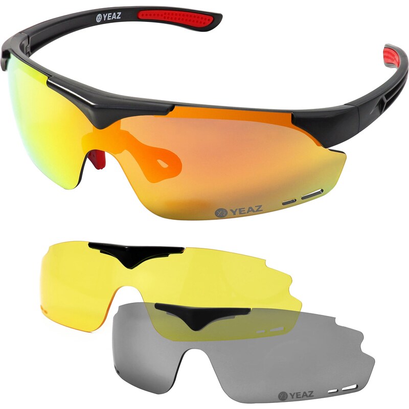 YEAZ Športové slnečné okuliare Sunup žltá / oranžová / čierna 64563791