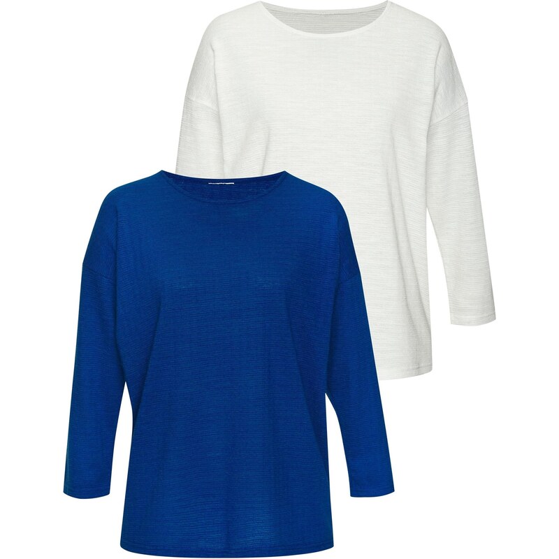 VIVANCE Tričko modrá / biela 65648605