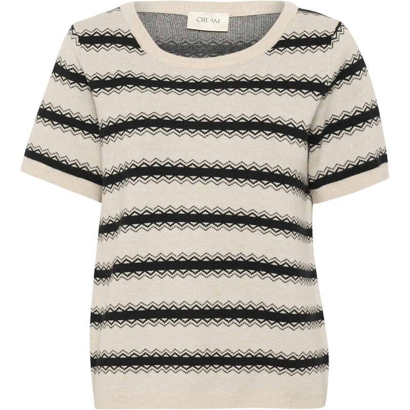 Cream Sveter Dela čierna / vaječná škrupina 65921634