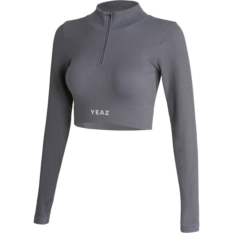 YEAZ Funkčné tričko Runway čadičová / biela 65215935