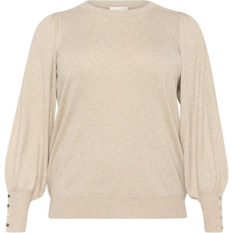 KAFFE CURVE Sveter Lizzy béžová melírovaná 65879898