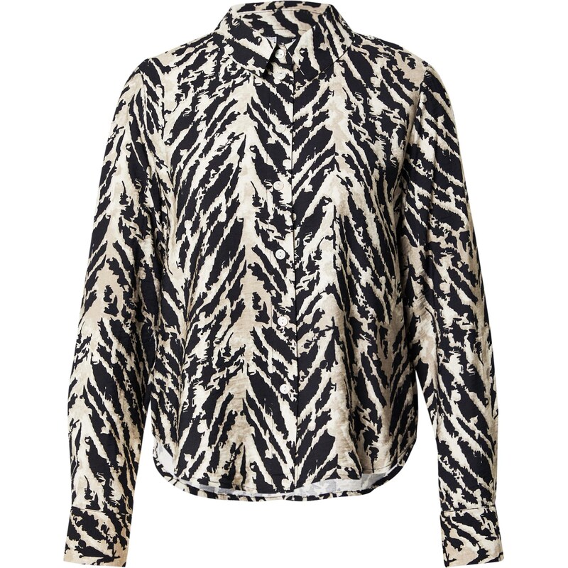 VERO MODA Blúzka tmelová / čierna / biela 65884857