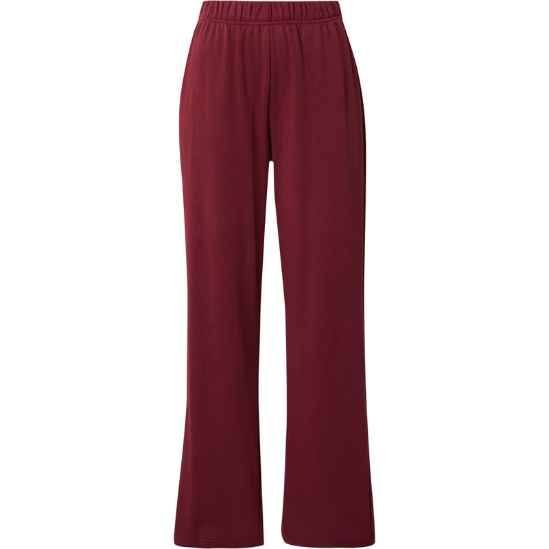 PIECES Nohavice PCChilli vínovo červená 65884859