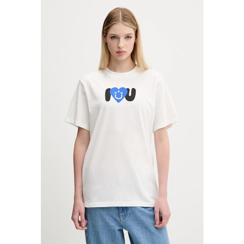 Bavlnené tričko Hugo Blue Vintage Tee_B_5 64531006