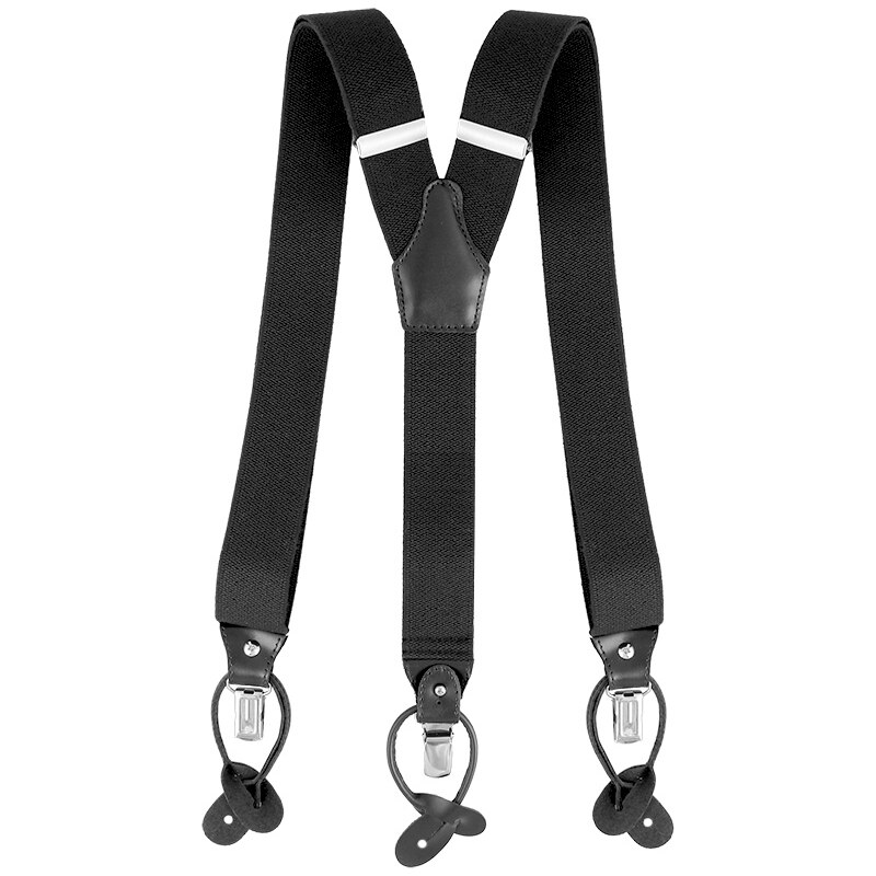 Traky na nohavice Elegant klasik čierne 64537351