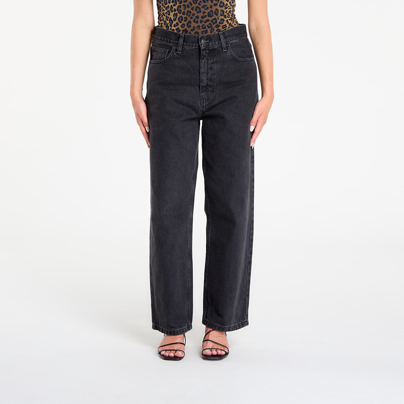 Džínsy Carhartt WIP W Brandon Pant Black Stone Washed M 64540234