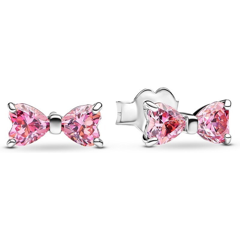 Pandora Trblietavé náušnice zo striebra mašličky Timeless 293505C01 66583068