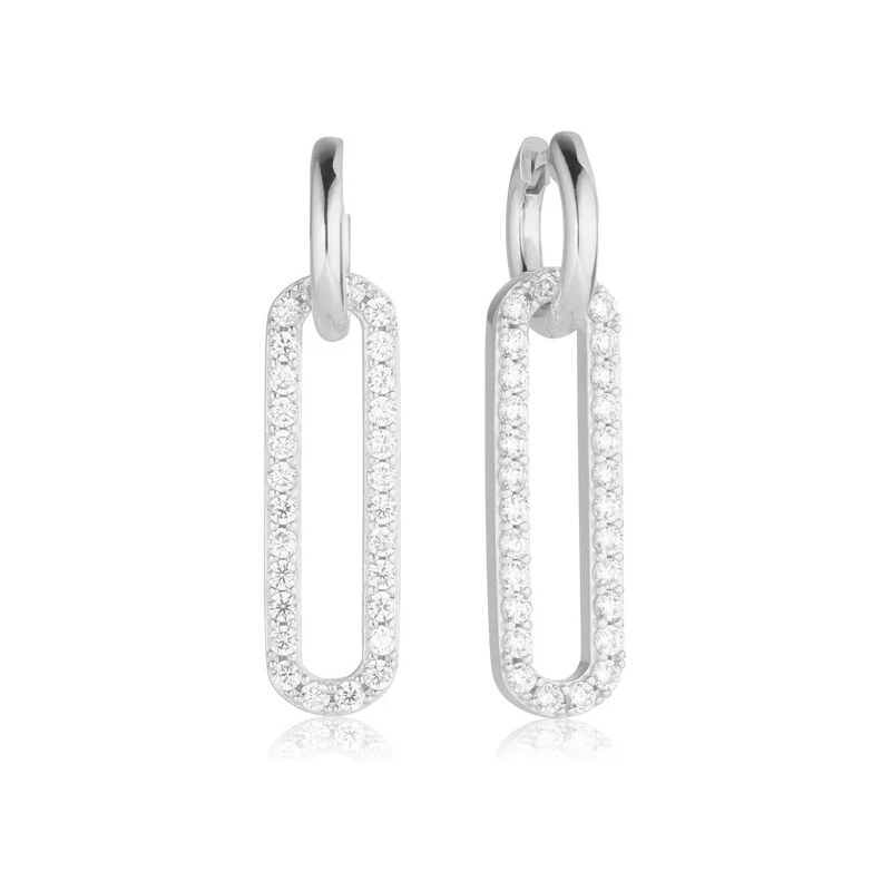 Sif Jakobs Krásne strieborné visiace náušnice 2v1 Capizzi SJ-E42220-CZ 66587477