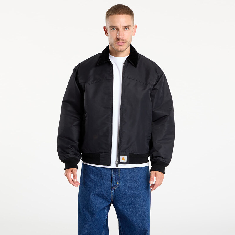 Bunda Carhartt WIP Santa Fe Alumni Jacket Black/ Scarlet M 64540225
