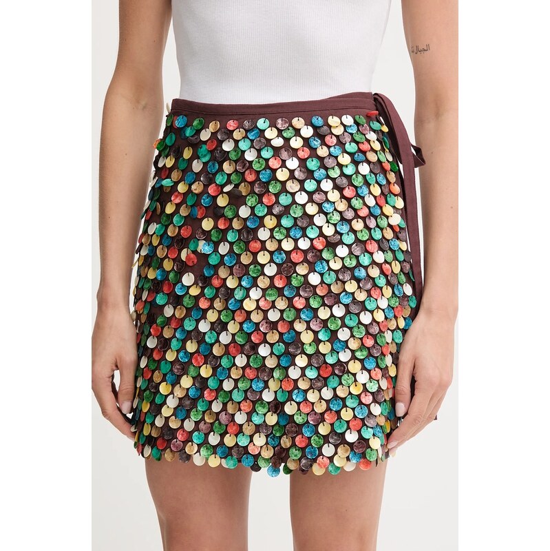 Sukňa s prímesou ľanu Never Fully Dressed 64540719