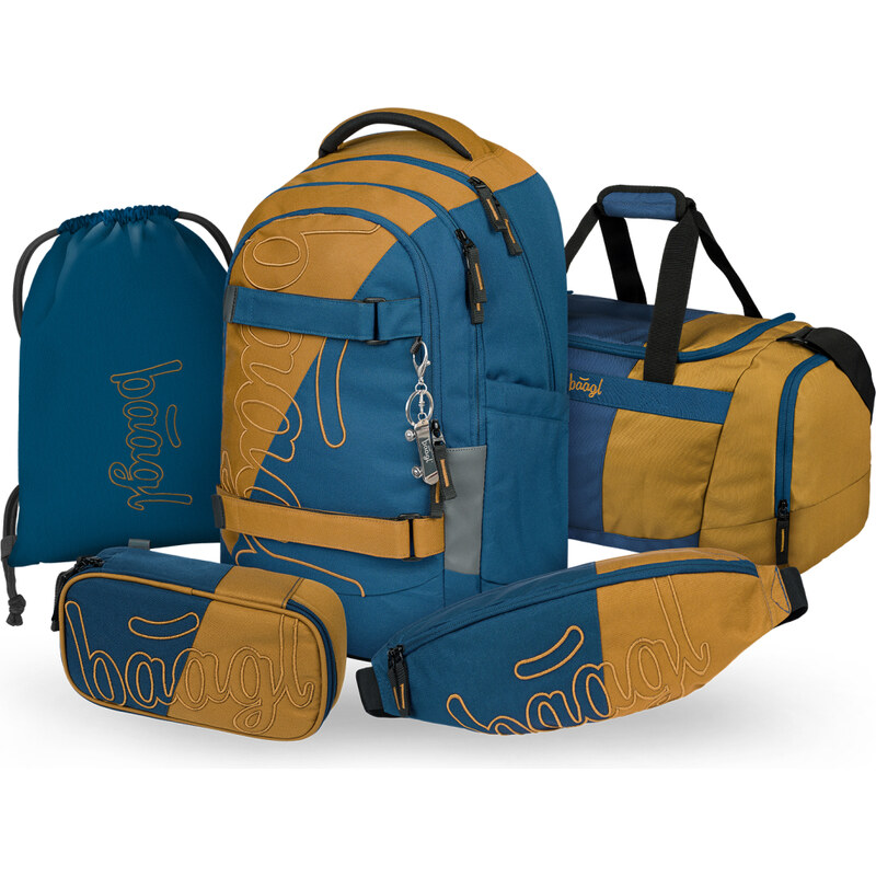 BAAGL SET 5 Skate max Duo: batoh, penál, sáček, sportovní taška, 68436529