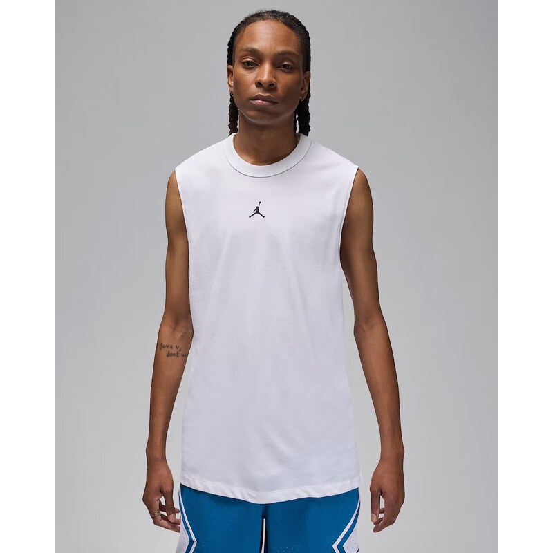 Jordan Sport Mens Dri-FIT Sleeveless Shirt WHITE/BLACK 64541809