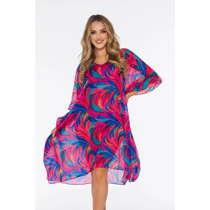 Dámske pareo 15 D83T- 42 pink - Self 64541579