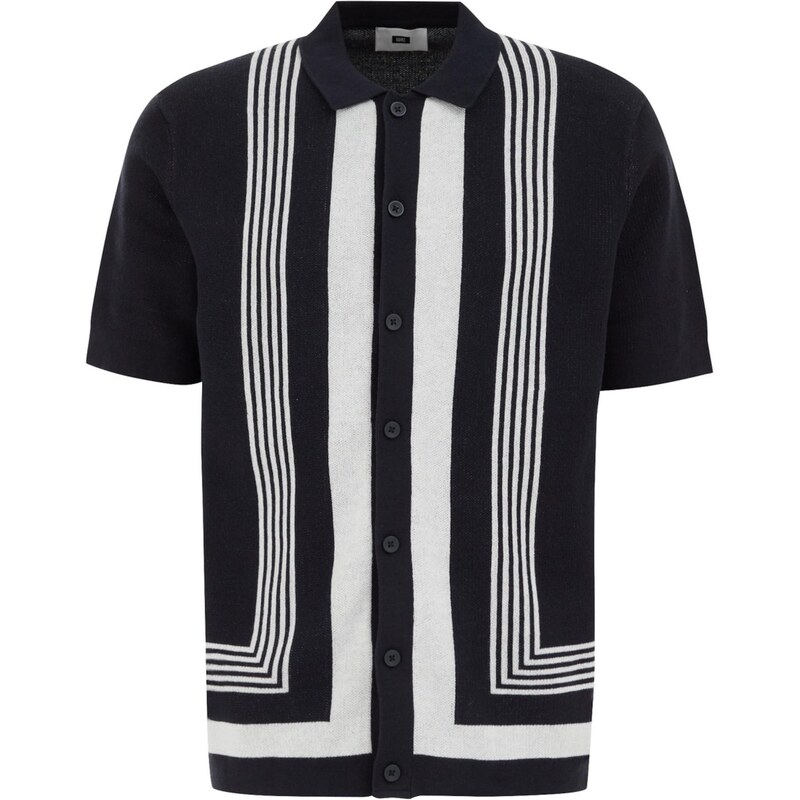 WE Fashion Košeľa tmavomodrá / biela 64547786