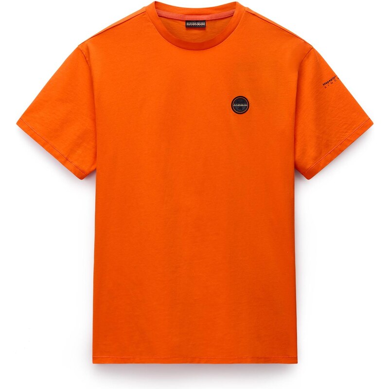 NAPAPIJRI Tričko S-Badge tmavooranžová / čierna 64547702