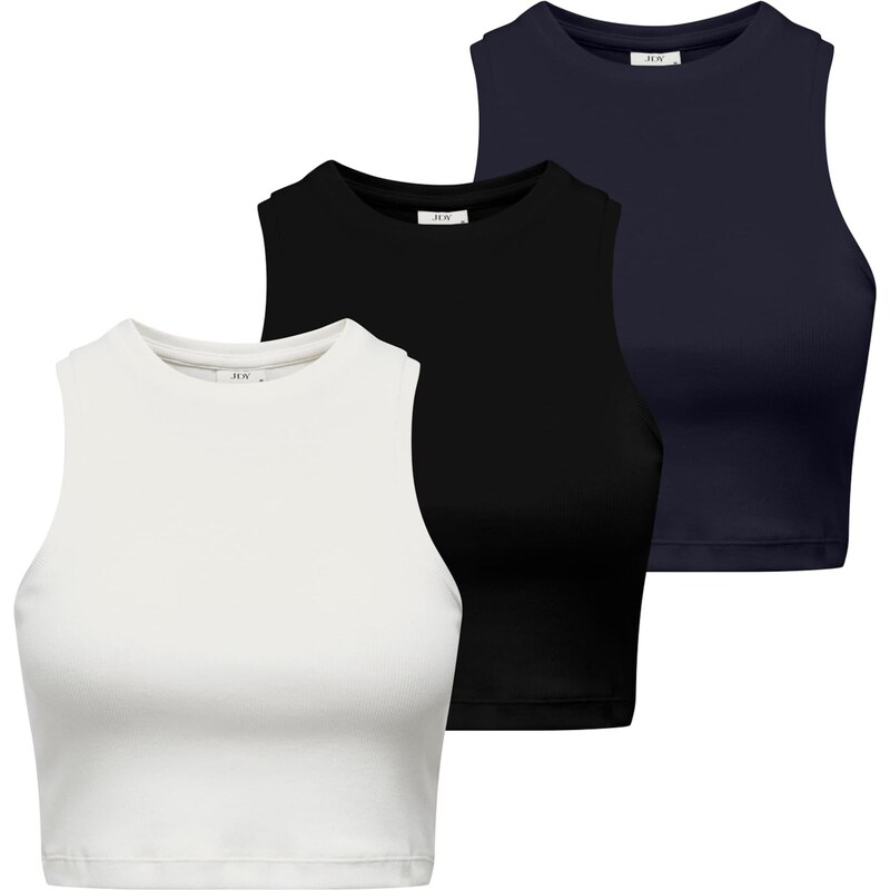 JDY Top JDYLUCKY tmavomodrá / čierna / biela 65658073