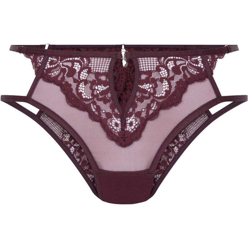 Hunkemöller Nohavičky Cinnamon bordová 65731113