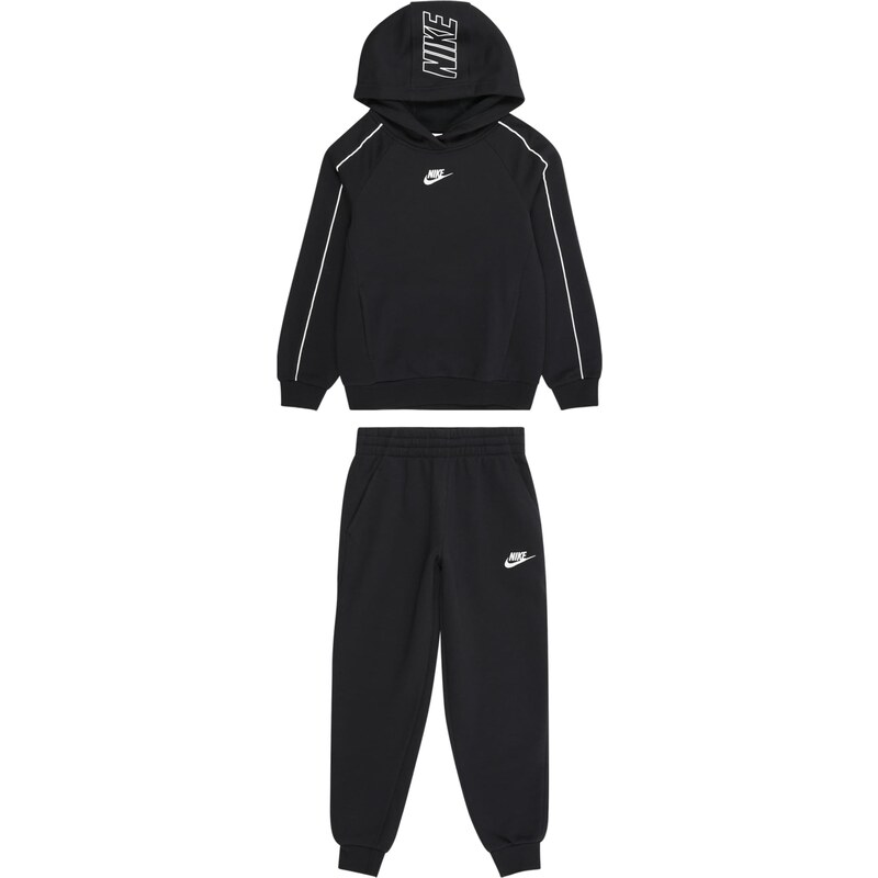Nike Sportswear Joggingová súprava CLUB FLC čierna / biela 64548100