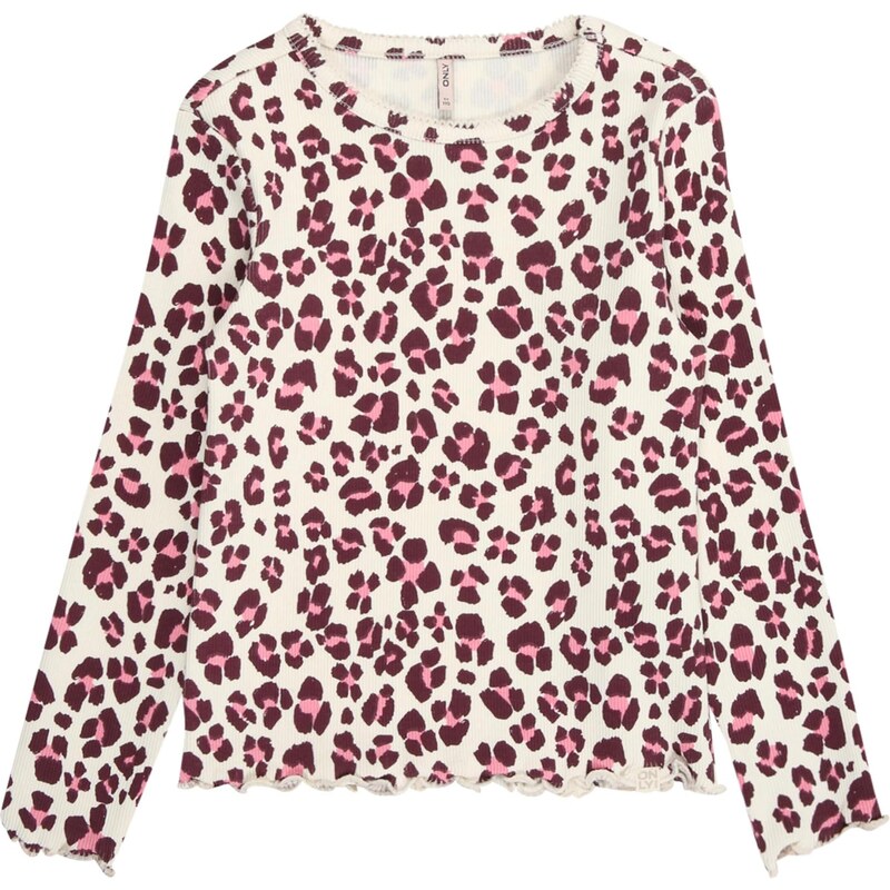 Only Mini Tričko KMGTRINNY krémová / ružová / burgundská 65658089