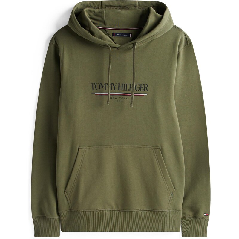 TOMMY HILFIGER Mikina BRAND LOVE námornícka modrá / olivová / 64575760