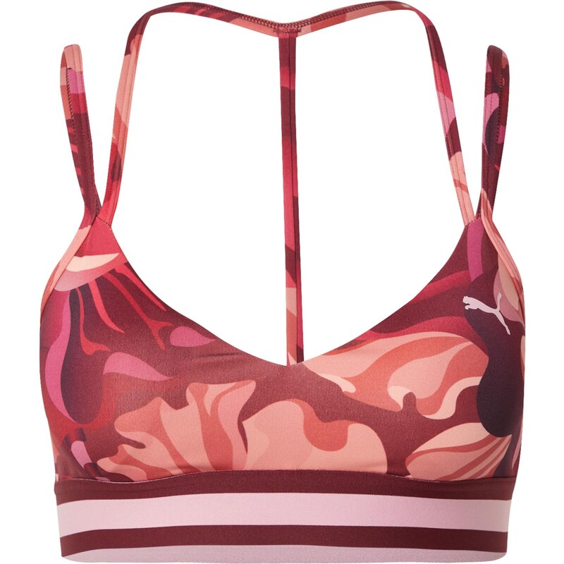 PUMA Športová podprsenka svetloružová / vínovo červená / karmínovo 65678604