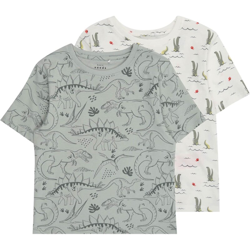 NAME IT Tričko NMMVALTHER žltá / olivová / pastelovo zelená / 64548221