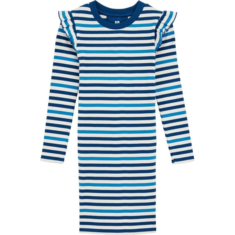 WE Fashion Šaty modrá / biela 65882882