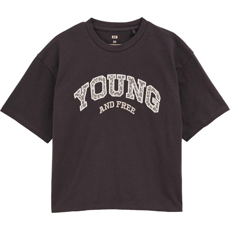 WE Fashion Tričko béžová / tmavosivá 65656005