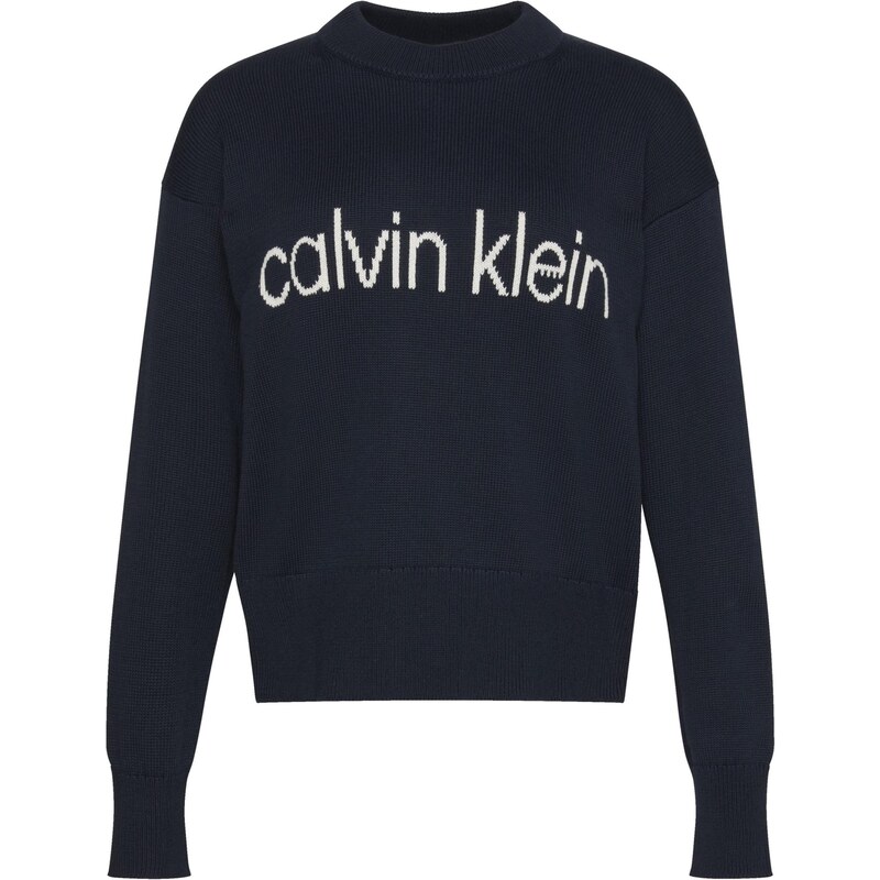 Calvin Klein Jeans Sveter námornícka modrá / biela 65658067