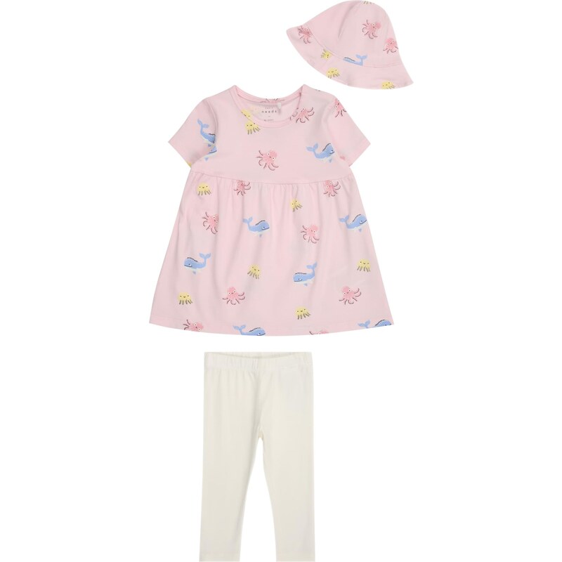 NAME IT Set NBFVANDORA svetlomodrá / žltá / ružová / šedobiela 64548222