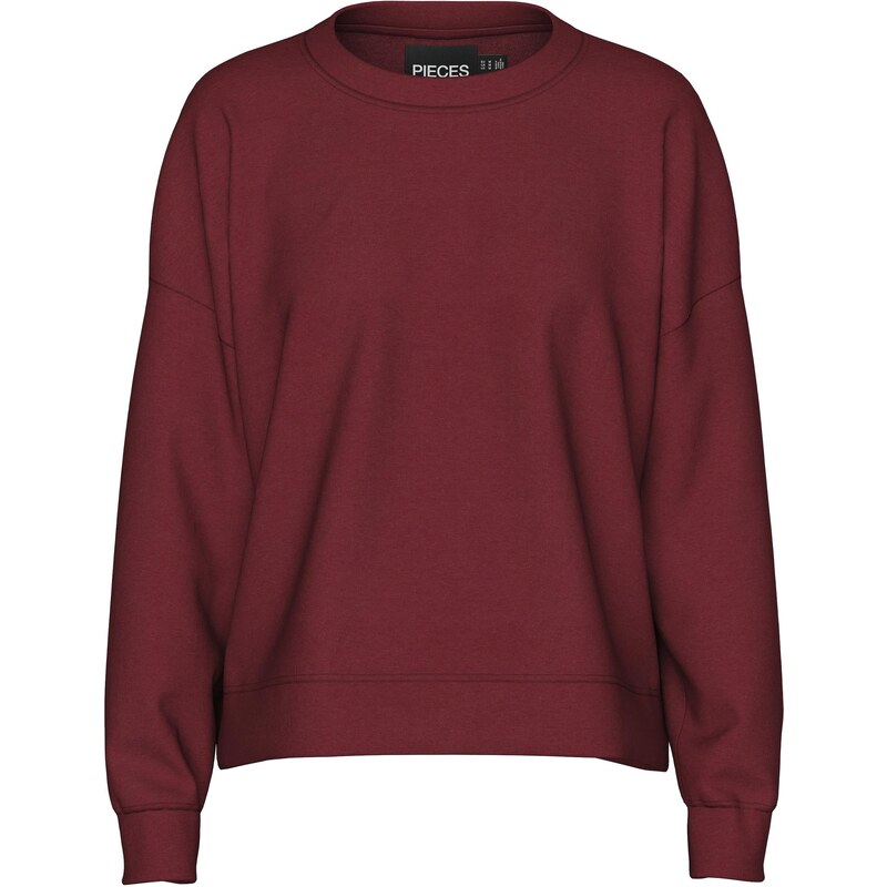 PIECES Mikina PCChilli merlotová 64547523