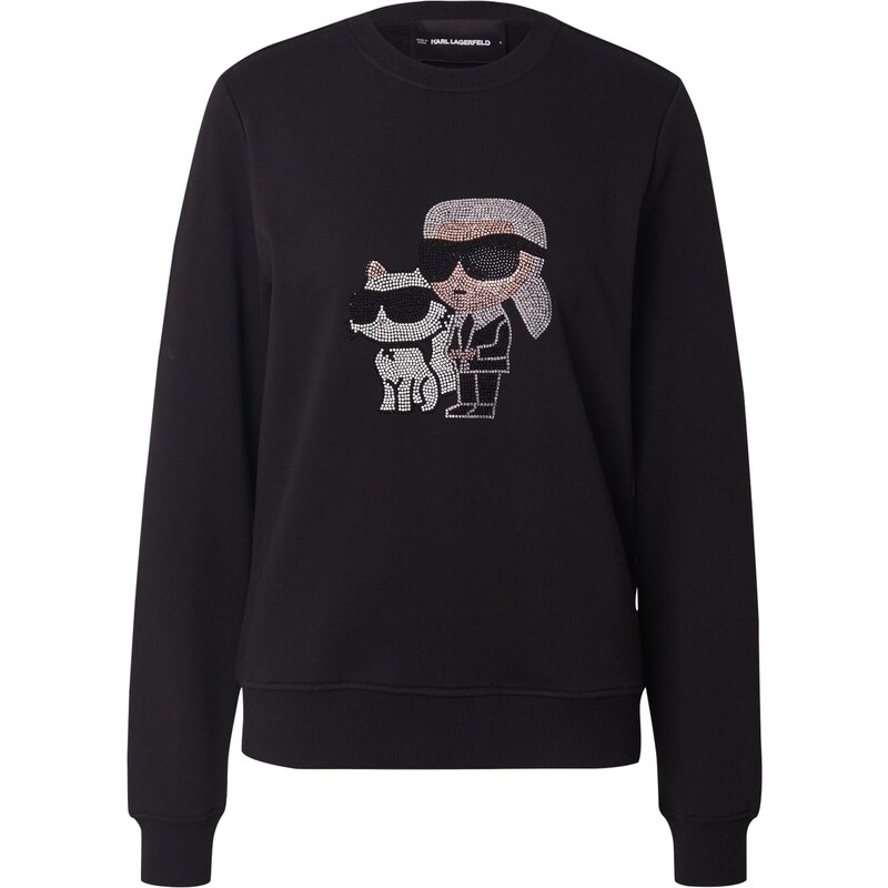 Karl Lagerfeld Mikina IKON staroružová / čierna / strieborná 65658076