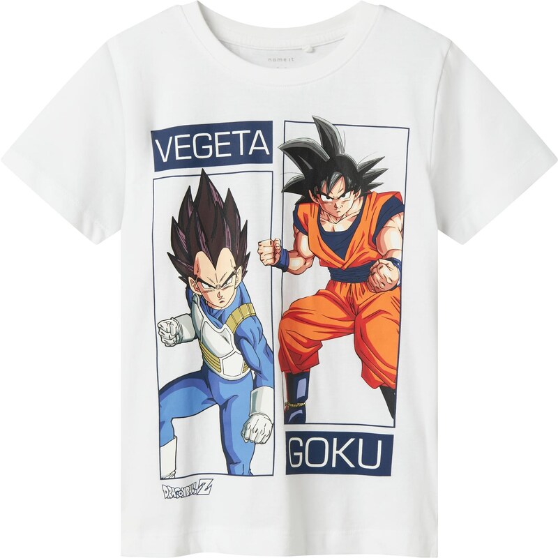 NAME IT Tričko NKMjes Dragon béžová / modrá / oranžová / biela 64559185