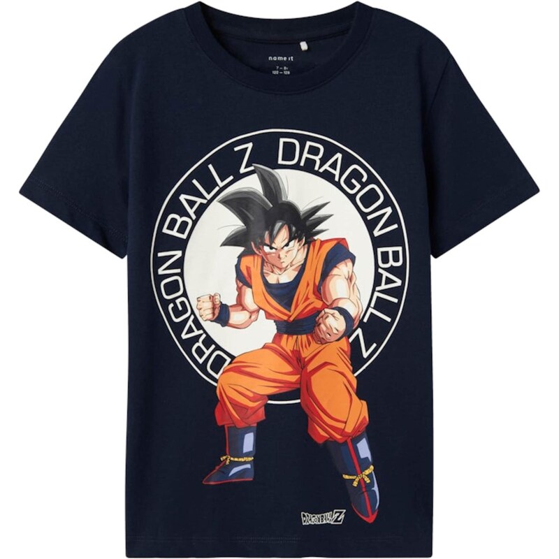 NAME IT Tričko NKMjes Dragon námornícka modrá / antracitová / oranžová 64559190