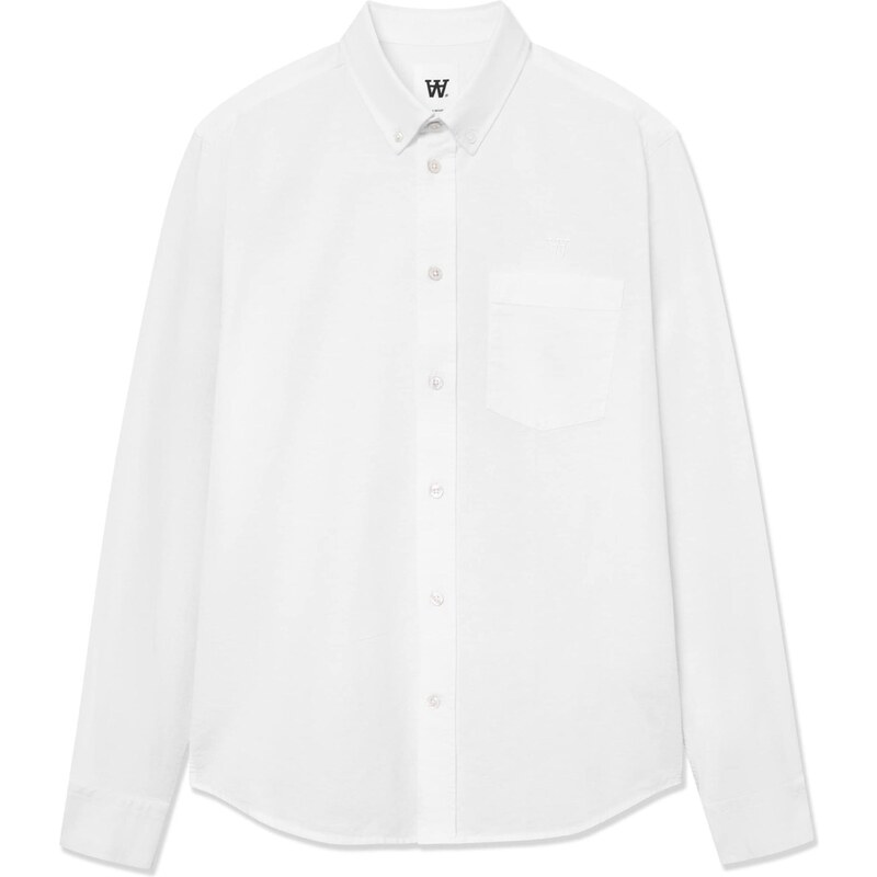 WOOD WOOD Košeľa WWAdam biela 66037285