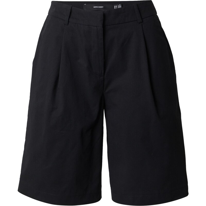 VERO MODA Plisované nohavice čierna 65678609