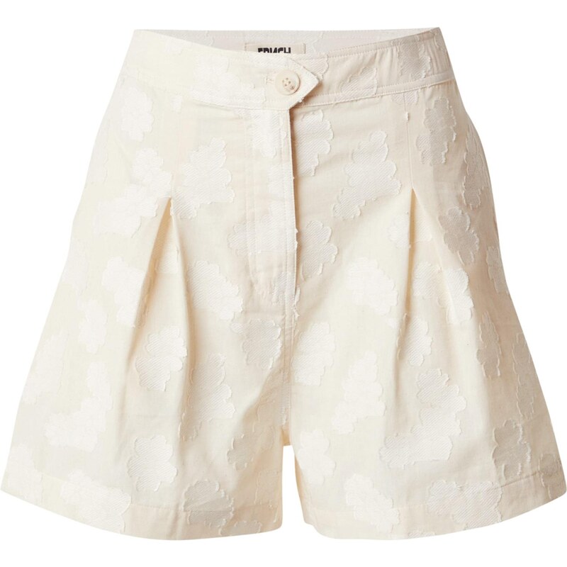 FRNCH PARIS Plisované nohavice svetlobéžová 65921980