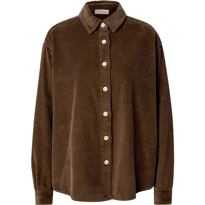 AMERICAN VINTAGE Blúzka PADOW tmavohnedá 64559531